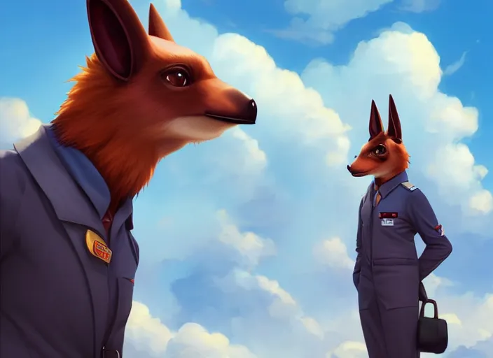 Image similar to character portrait feature of the anthro male anthropomorphic simple fruit bat fursona wearing airline pilot outfit uniform professional pilot for delta airlines character design stylized by charlie bowater, ross tran, artgerm, and makoto shinkai, detailed, soft lighting, rendered in octane