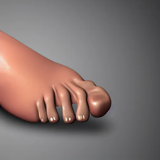 Prompt: A big toe, realistic, studio lighting, feet, detailed