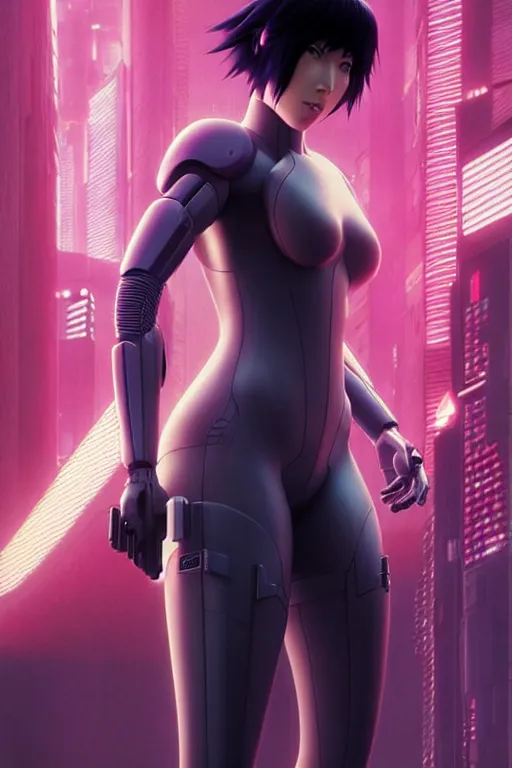 Image similar to weta disney pixar movie still portrait photo of ghost in the shell anime : : as motoko kusanagi by pixar : : by ilya kuvshinov, rossdraws, artgerm, maxim cover, octane render, 3 d, volumetric lighting, anti aliasing, raytracing : :