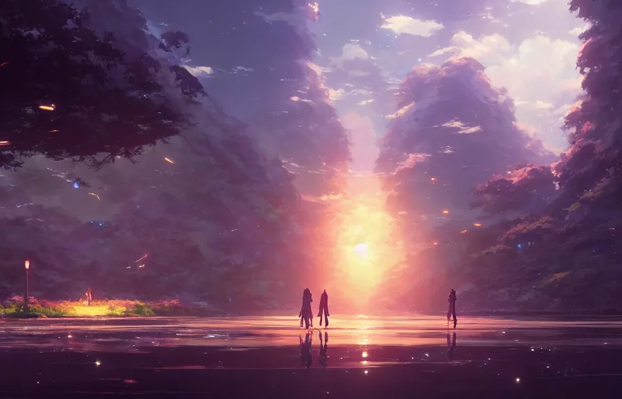 Image similar to makoto shinkai concept art of the spork dimension, key visual, ambient lighting, highly detailed, digital painting, artstation, concept art, sharp focus, by makoto shinkai and akihiko yoshida and hidari and wlop and greg rutkowski