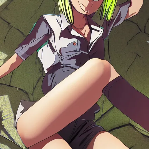 Prompt: makima from chainsaw man wearing thigh highs, incredibly detailed, ultra realistic 4k