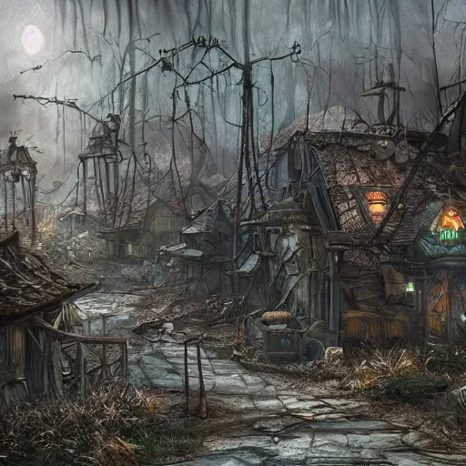 post apocalyptic village