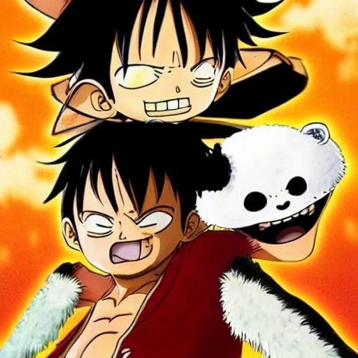 Image similar to 🐼 as luffy