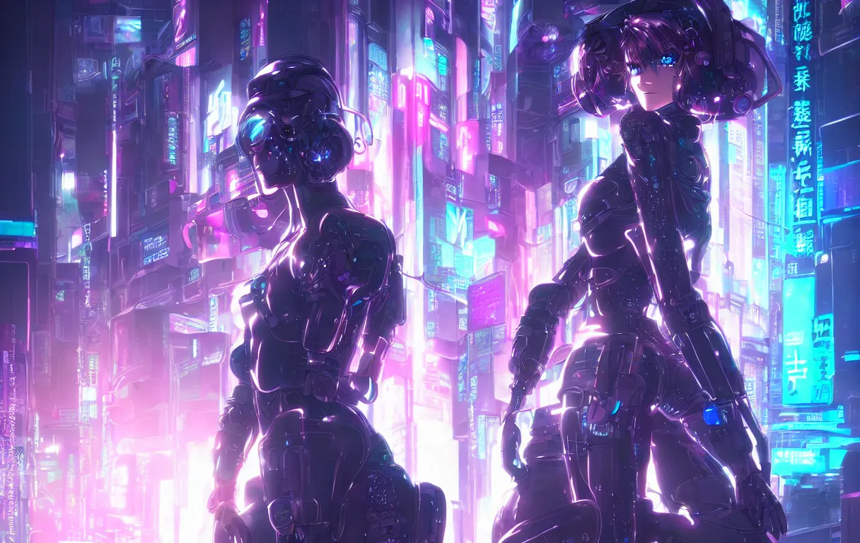 Image similar to portrait anime visual futuristic female cyber police, on cyberpunk neon light tokyo rooftop, ssci - fi and fantasy, intricate and very beautiful, human structure, concept art, sharp focus, anime by rossdraws and magali villeneuve and luxearte and liya nikorov, frostine engine