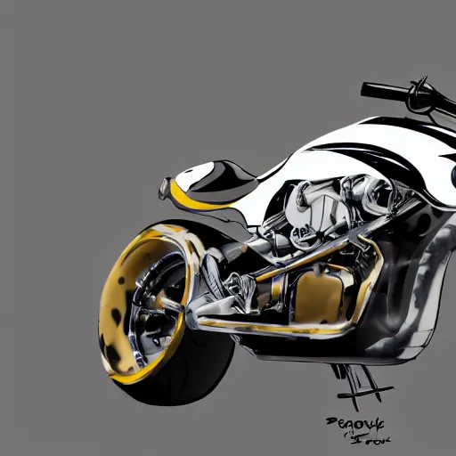 Prompt: concept art of a sport motorcycle, high detail, high definition, 8k