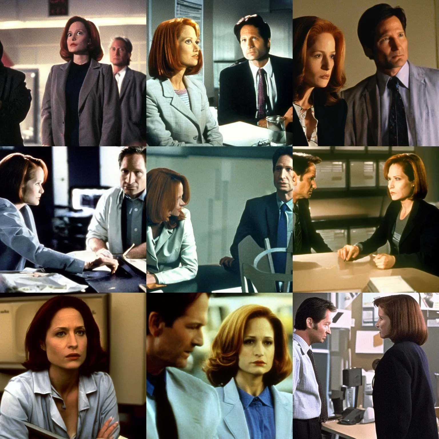 Prompt: a scene from the tv show the x - files