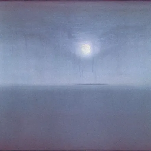 Image similar to the abstract painting'arctic void ', by caspar david friedrich!!!, by rothko!!!