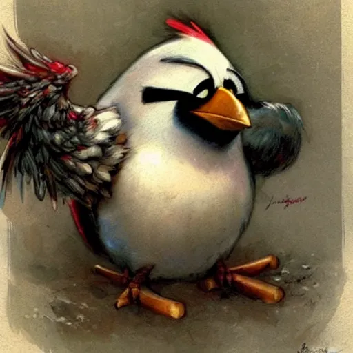 Image similar to ( ( ( ( ( bomb, angry bird. muted colors. ) ) ) ) ) by jean - baptiste monge!!!!!!!!!!!!!!!!!!!!!!!!!!!