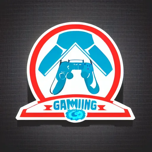 Image similar to gaming logo vectorized, white