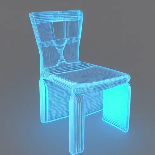 Prompt: chair from future, crisp, dim painterly volumetric aquatic lighting, beautiful 3 d concept art, artstation, sketchfab