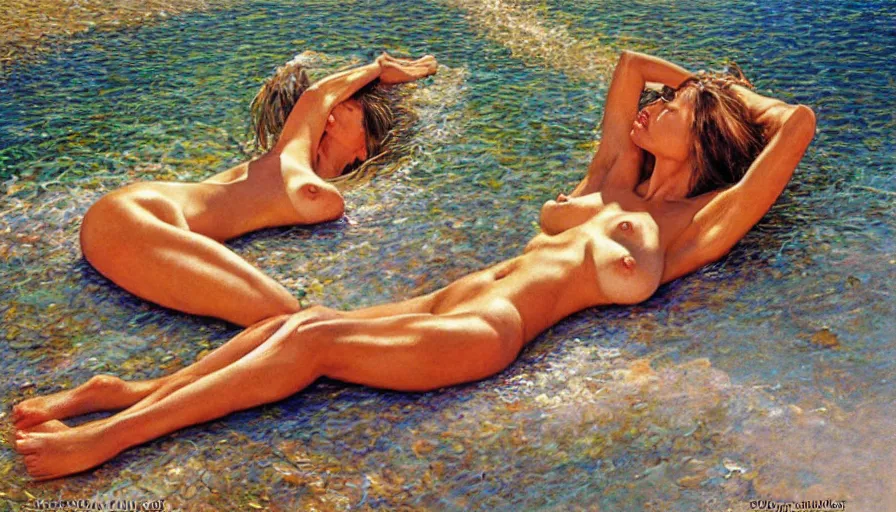 Prompt: Sunlight divine by Steve Hanks