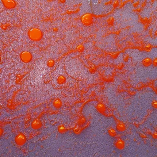 Image similar to orange slime, 2 5 4 0 9 6 2 9 8 4,