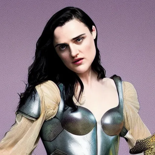 Image similar to Katie McGrath as Morgana in the year 3000 AD