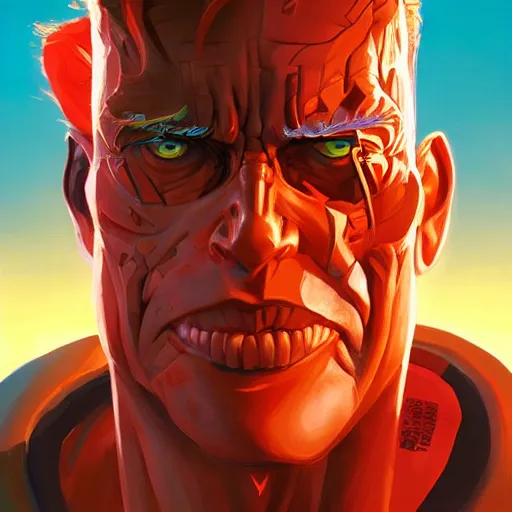 Image similar to hero world the terminator, behance hd by jesper ejsing, by rhads, makoto shinkai and lois van baarle, ilya kuvshinov, rossdraws global illumination