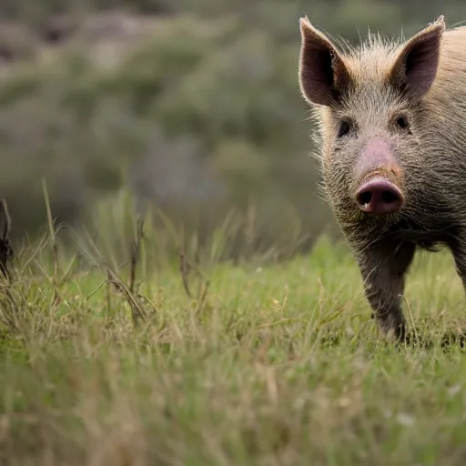 Image similar to wild pigs in the Texas hill country, 50mm, professional photography