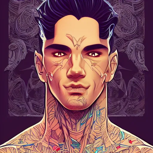 Image similar to ricardo milos, extremely detailed, sharp focus, wide view, full body shot, smooth, digital illustration, by james jean, by rossdraws, frank franzzeta, sakimichan