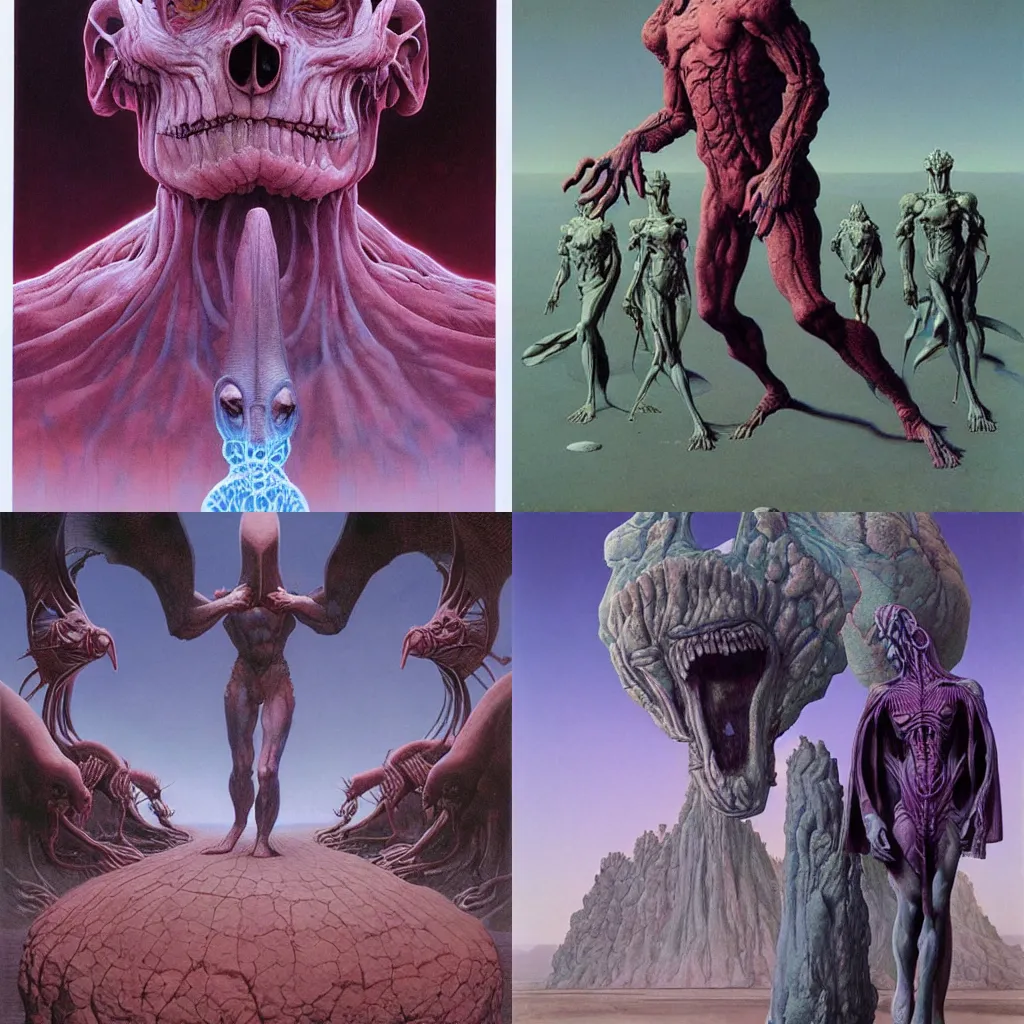 Prompt: art by Wayne Barlowe