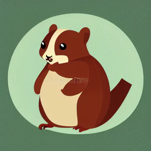 Image similar to vector illustration of a cute fat squirrel