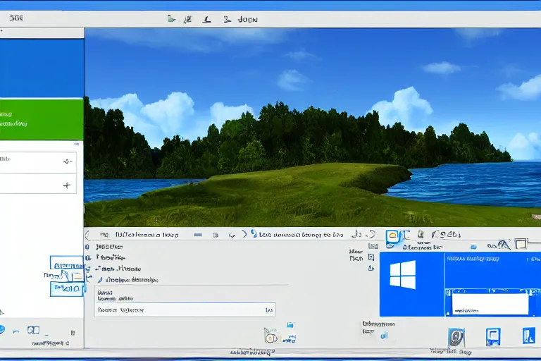 Prompt: Windows 6.9 Codename: Nice Build 4200, Screenshot