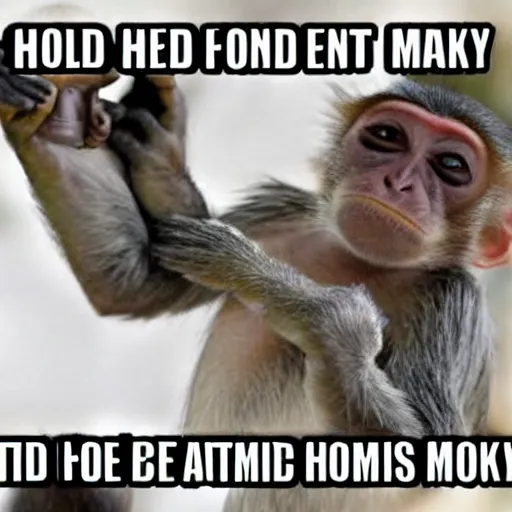 meme i can't hold all these monkeys, Stable Diffusion