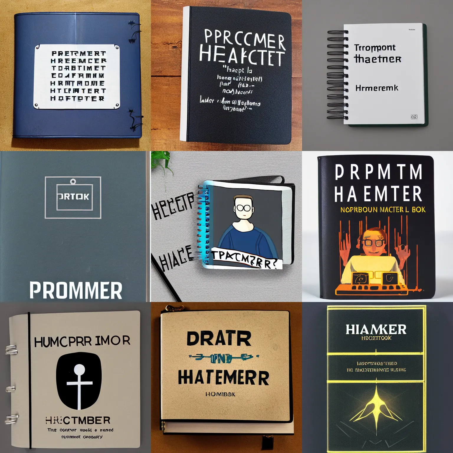 Prompt: ' prompt hacker ', inscription book cover