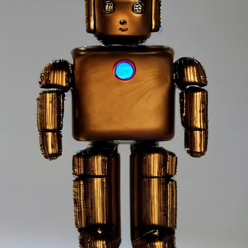 Prompt: a sentient android made of wood, by royalists bejeweled, made of gold, by divine, ian, ultra wide, fine, divine, chic, ultra wide, cosmic wavetracing, royal life the