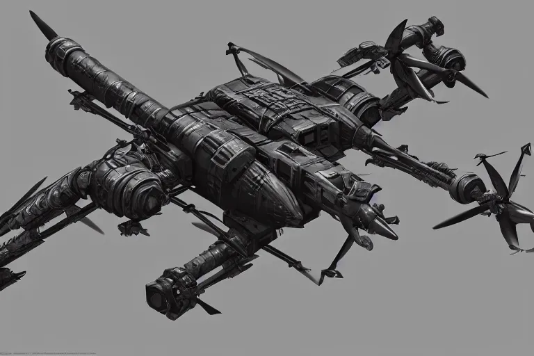 Image similar to military drone, with buzzsaw, futuristic, apocalyptic, by jon aaron kambeitz, katsuhiro otomo, heng z, concept art, insanely detailed, raytracing, octane, unreal engine, trending on artstation