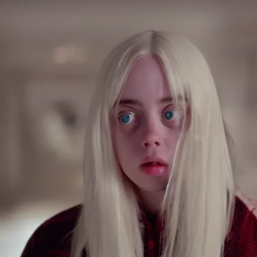 Image similar to billie eilish in movie home alone