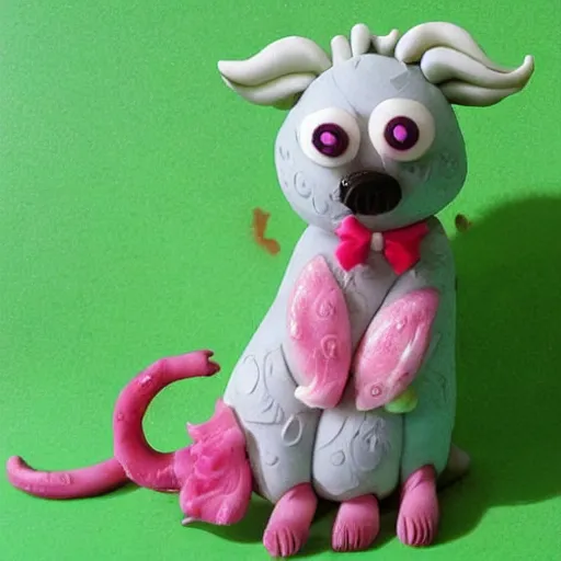 Prompt: colorful sugar sculptures of different cute animals