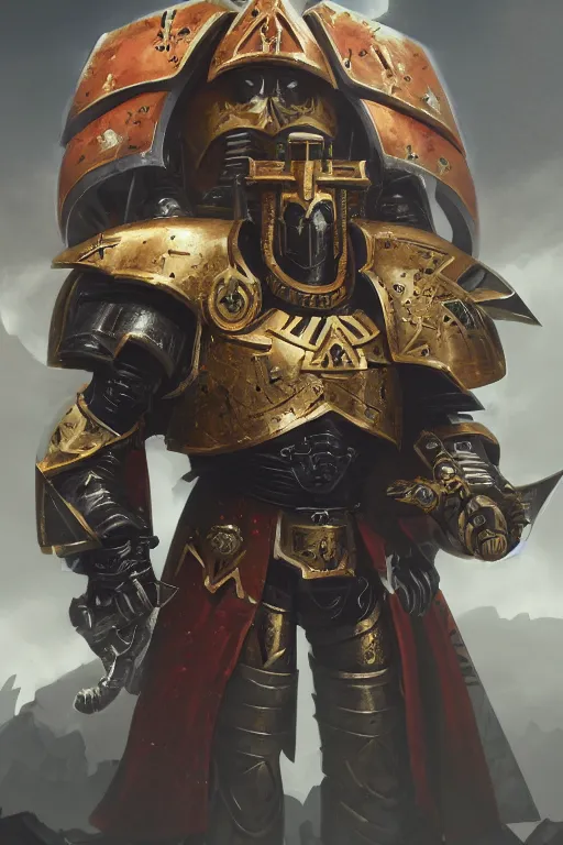 Image similar to armor portrait heros warhammer 4 0 k horus heresy fanart - the primarchs emperor by johannes helgeson animated with vfx concept artist & illustrator global illumination ray tracing hdr fanart arstation zbrush central hardmesh 8 k octane renderer comics stylized