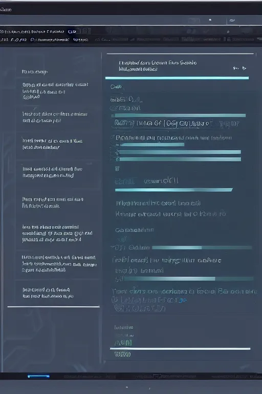 Image similar to Futuristic and esoteric GUI for a database of lost souls