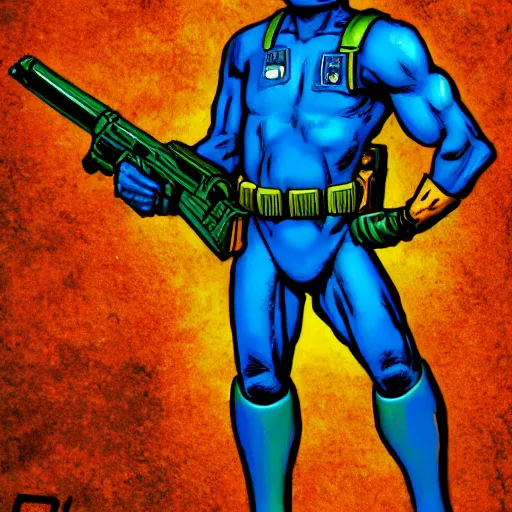 Prompt: rogue trooper by cam kennedy