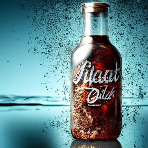 Prompt: A glass bottle full of worms hyper realistic octane rendered HD 8K, dirty gross