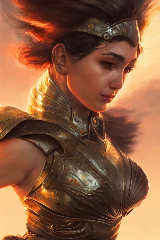 Image similar to amazon valkyrie athena, d & d, fantasy, portrait, highly detailed, headshot, digital painting, trending on artstation, concept art, sharp focus, illustration, art by artgerm and greg rutkowski and magali villeneuve