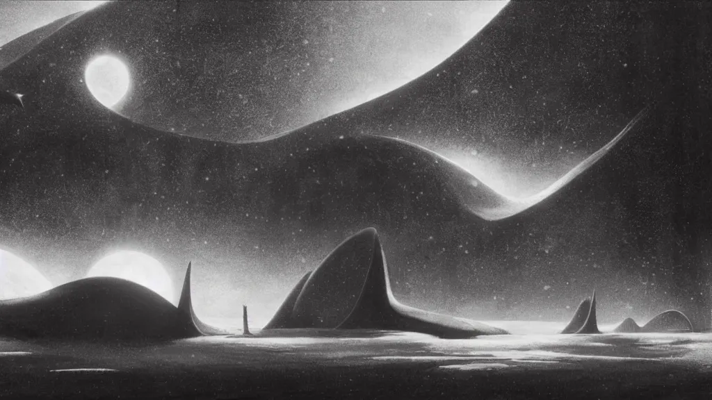 Image similar to otherworldly atmosphere of emissary space by arthur haas and bruce pennington and john schoenherr, cinematic matte painting buildings by zaha hadid and james turrell in the mountains with falling snow