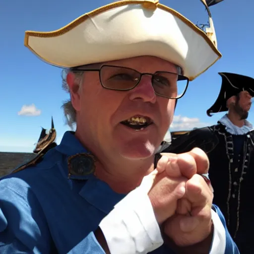 Prompt: scott morrison as a pirate