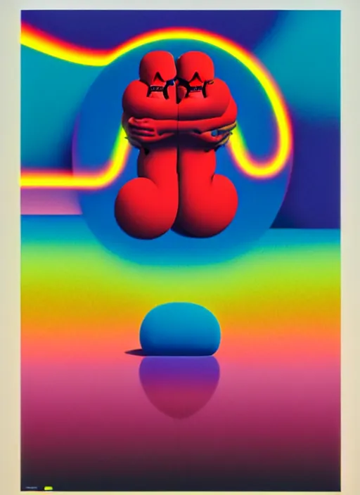 Image similar to hate by shusei nagaoka, kaws, david rudnick, airbrush on canvas, pastell colours, cell shaded, 8 k