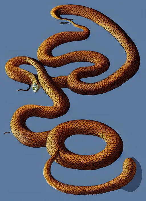 snake top view