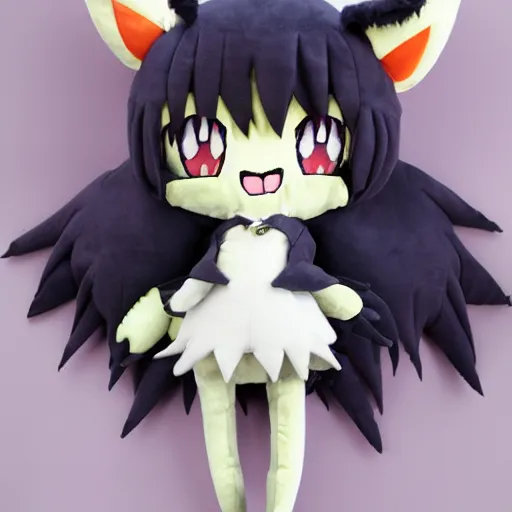 Image similar to cute fumo plush of a monstergirl catgirl