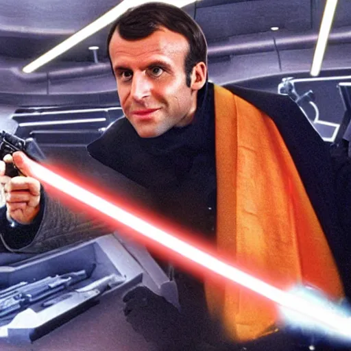 Image similar to Emmanuel Macron in Star Wars (1999)