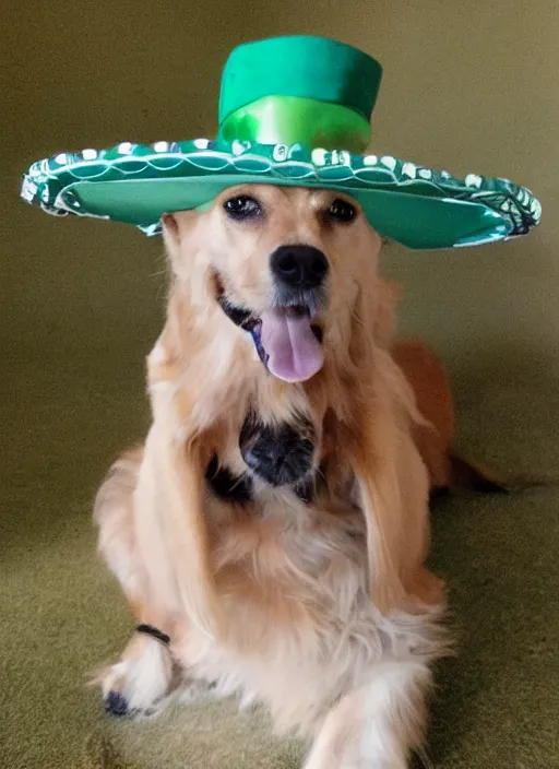 Prompt: pickle wearing a sombrero