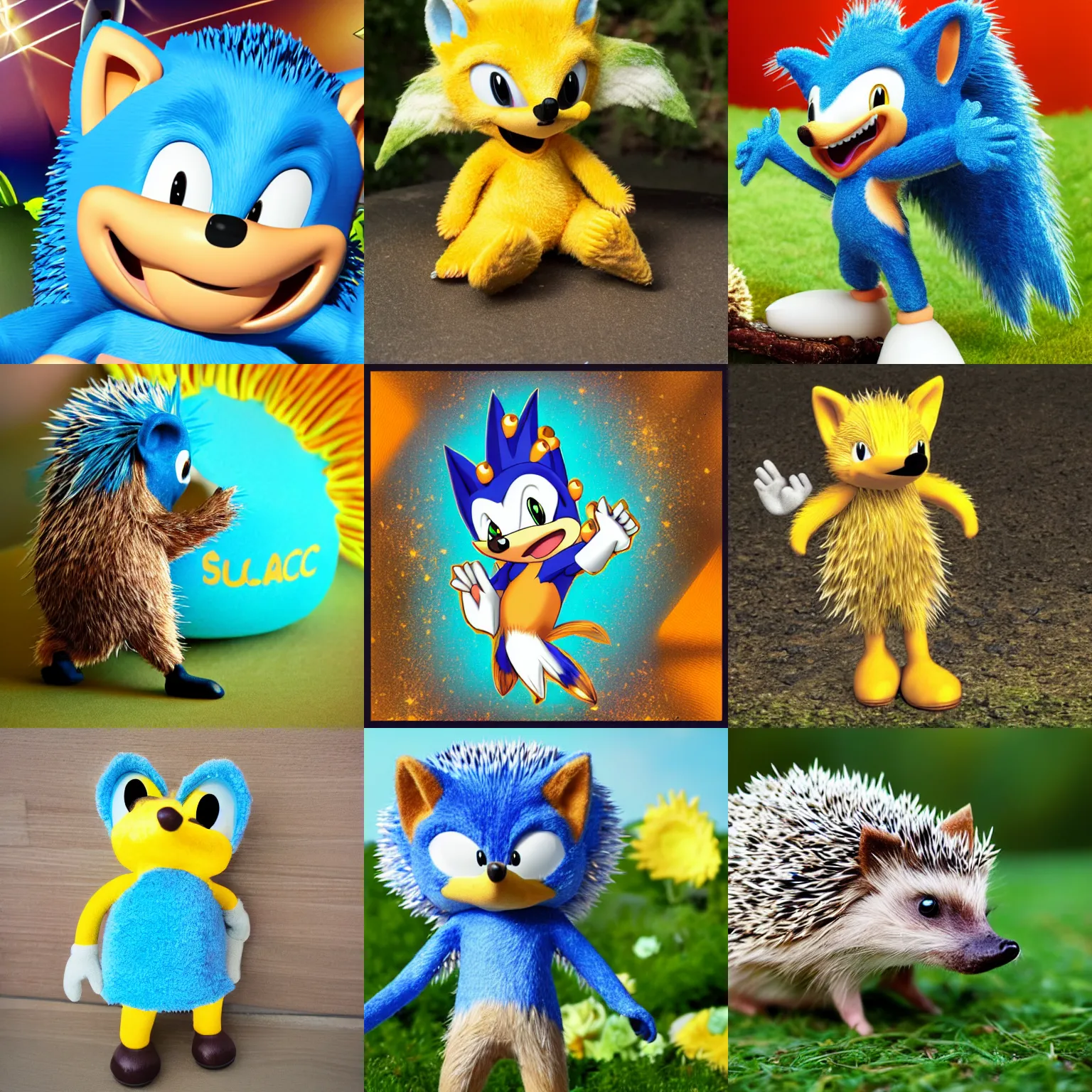 Prompt: sunic the hedgehog