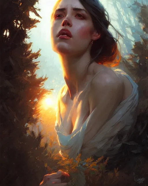 Prompt: cheated death | | realistic shaded, fine details, fine - face, pretty face, realistic shaded lighting poster by greg rutkowski, magali villeneuve, artgerm, jeremy lipkin, michael garmash, rob rey