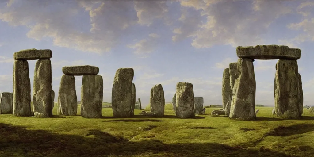 Image similar to stonehenge by ferdinand knab,