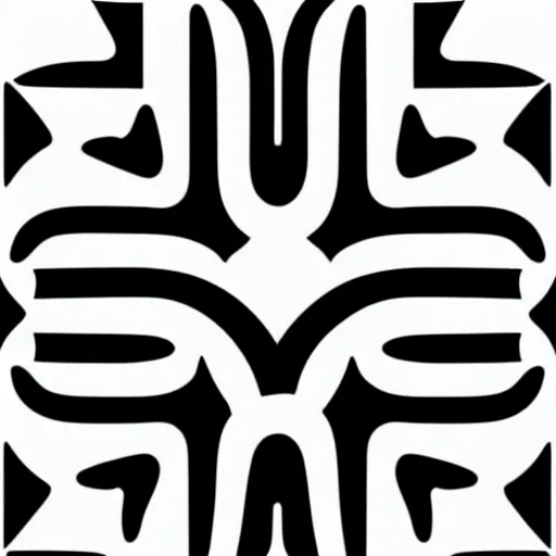 Image similar to black and white minimal animal symbol by karl gerstner, monochrome, 8 k scan, centered, symetrical, satisfying, bordered