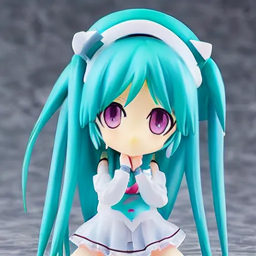 Prompt: Hatsune Miku loli figure