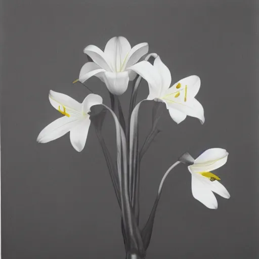 Prompt: robert mapplethorpe lilies