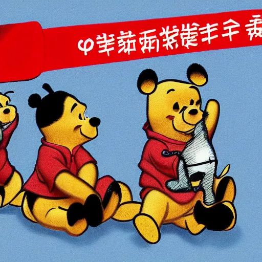 Image similar to Xi Jinping as Winnie the Pooh intricate, highly detailed, concept art, smooth, sharp focus