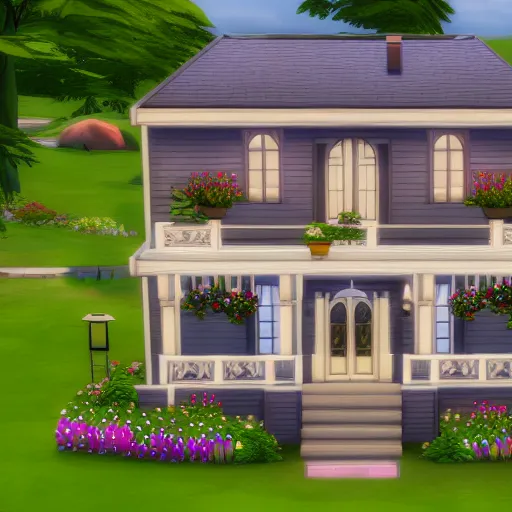 Image similar to sims 4 house exterior