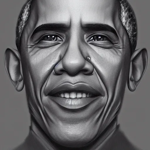 Prompt: Obama , sketch , trending on artstation , Hyperdetailed , CGSociety